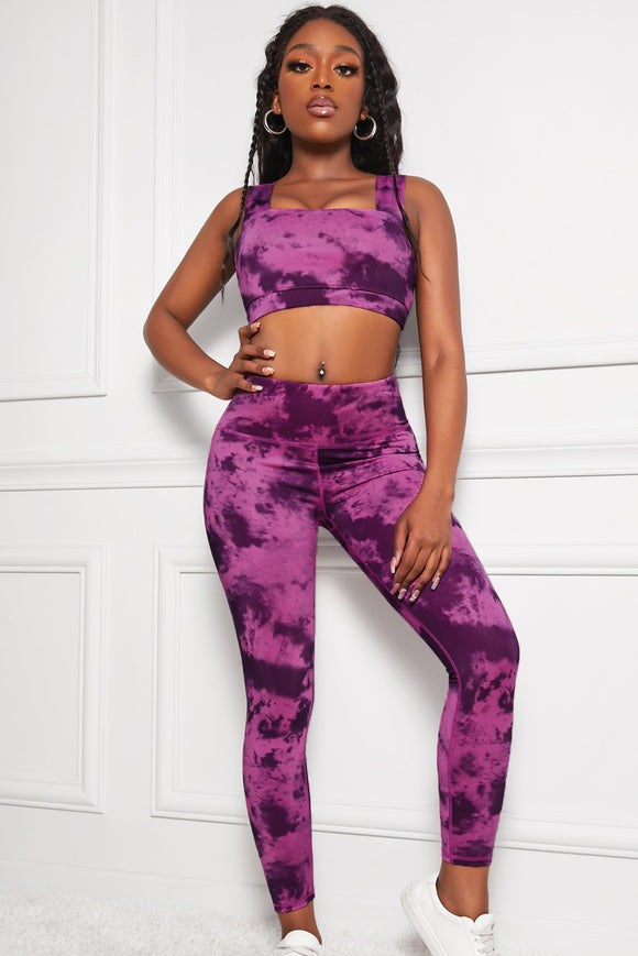 Girls Activewear Legging in Pink Tie Dye Print – Flo Active