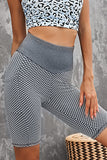 Grey High Waisted Butt Lifting Yoga Shorts