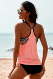 Light Pink Lined Drawstring Tankini - Mystique-Online