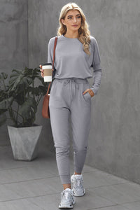 Grey Two-Piece Activewear - Mystique-Online