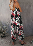 Floral Casual Wide Leg Jumpsuit - Mystique-Online