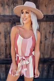 Pink Romy Spaghetti Strap Romper