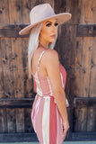 Pink Romy Spaghetti Strap Romper