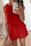 Red Ruffle Romper - Mystique-Online