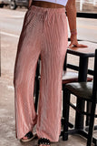 Pink High Waist Loose Fit Wide Leg Pants