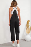 Black Straight Leg Pocketed Jumpsuit